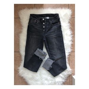 Dark Gray High Waisted Skinny Ankle H&M Jeans